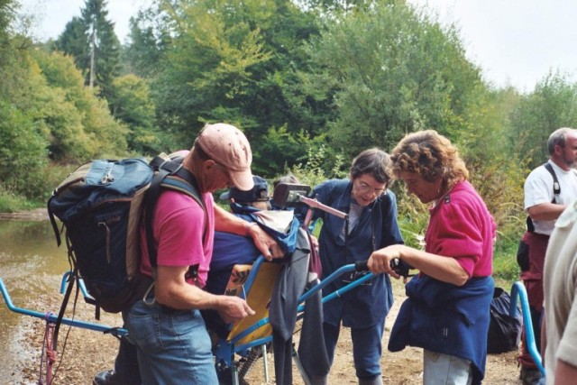 randonnée sportive avec joëlette, Croix Scaille, 2003