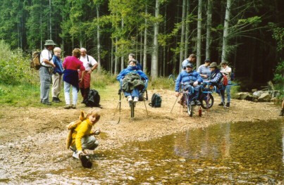 randonnée sportive avec joëlette, Croix Scaille, 2003