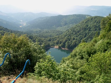 randonnée très sportive avec joëlette, Vosges, 2003