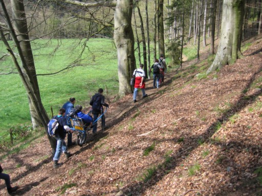 Randonnée sportive avec joëlettes, Solwaster 2005