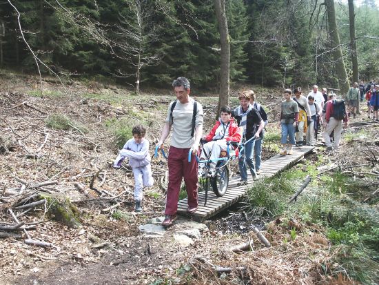 Randonnée sportive avec joëlettes, Solwaster 2005