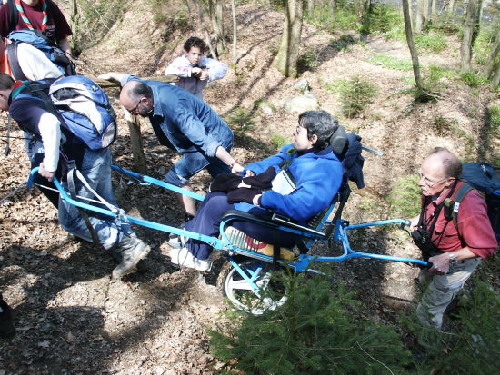 Randonnée sportive avec joëlettes, Solwaster 2005