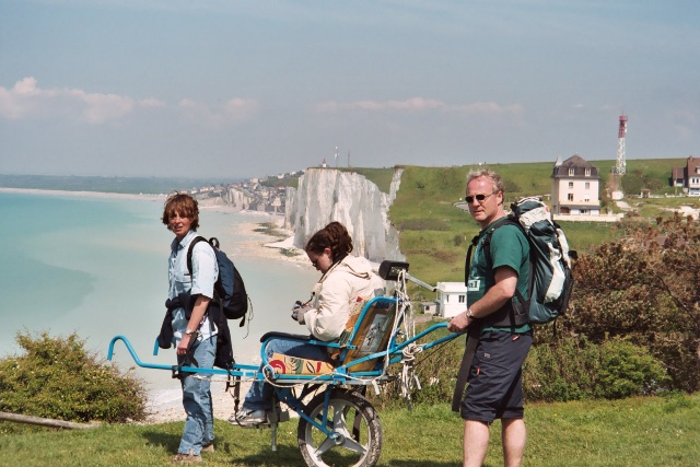 Randonnée avec joëlettes en Baie de Somme, 2005