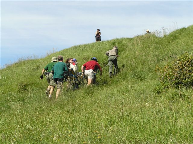 Randonnée avec joëlettes en Baie de Somme, 2005