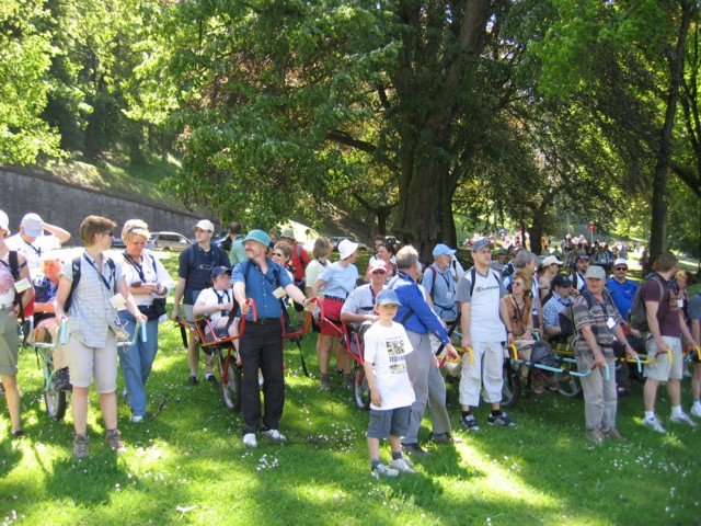 Grand rallye joëlettes à Namur, 2006