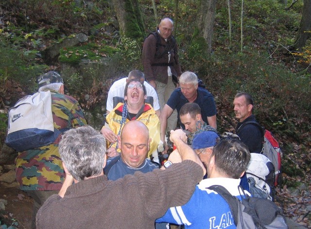 Randonnées très sportives avec joëlettes dans le Ninglinspo en 2007