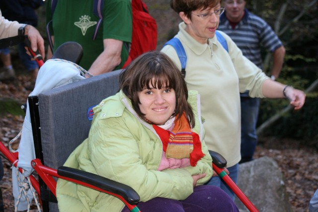 Randonnées très sportives avec joëlettes dans le Ninglinspo en 2007