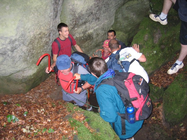 Randonnées sportives avec joëlettes en Petite Suisse luxembourgeoise en 2007