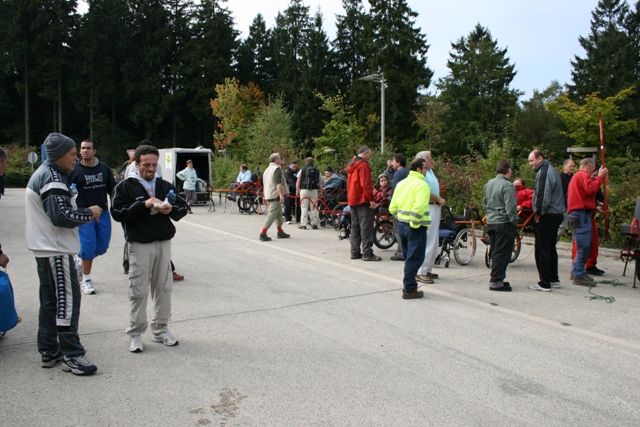 randonnée sportive avec joëlettes, Bérinzenne, 2011