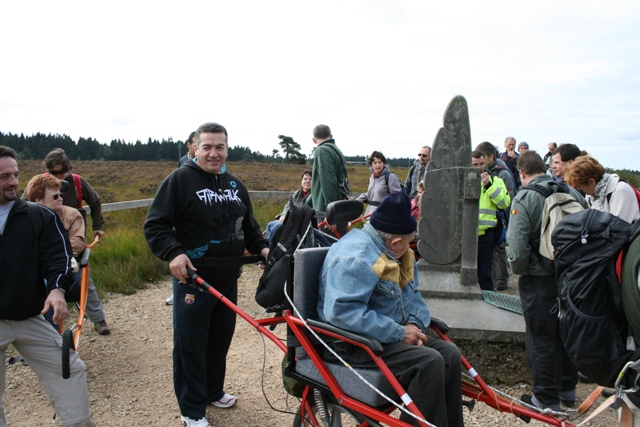 randonnée sportive avec joëlettes, Bérinzenne, 2011