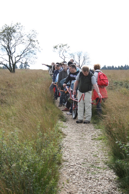 randonnée sportive avec joëlettes, Bérinzenne, 2011