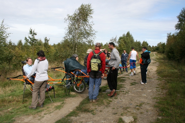 randonnée sportive avec joëlettes, Bérinzenne, 2011