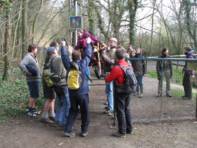 randonnée sportive avec joëlettes, Louvain-la-Neuve, 2011