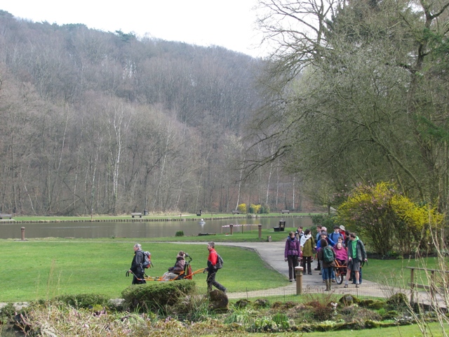 randonnée sportive avec joëlettes, Louvain-la-Neuve, 2011