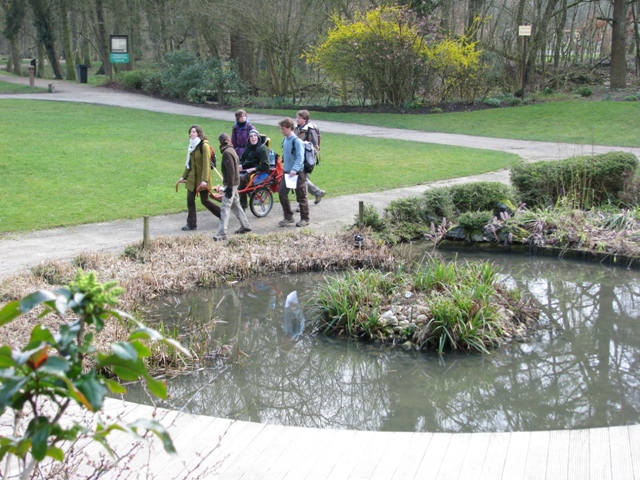 randonnée sportive avec joëlettes, Louvain-la-Neuve, 2011