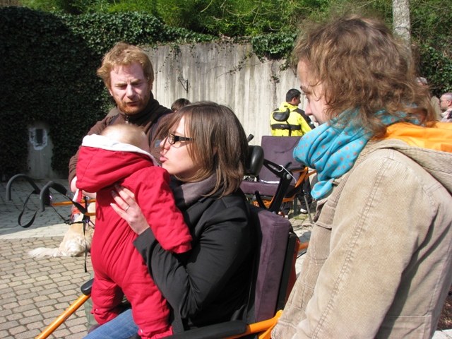 randonnée sportive avec joëlettes, Louvain-la-Neuve, 2011