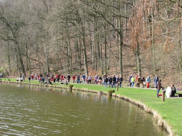 randonnée sportive avec joëlettes, Louvain-la-Neuve, 2011