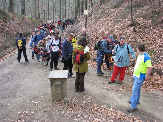 randonnée sportive avec joëlettes, Louvain-la-Neuve, 2011