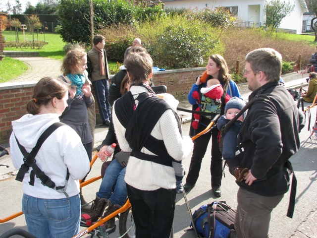 randonnée sportive avec joëlettes, Louvain-la-Neuve, 2011