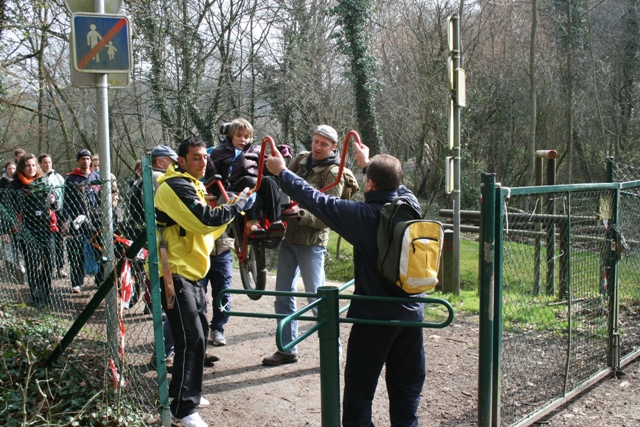 Randonnée sportive avec joëlettes, Louvain-la-Neuve, 2011