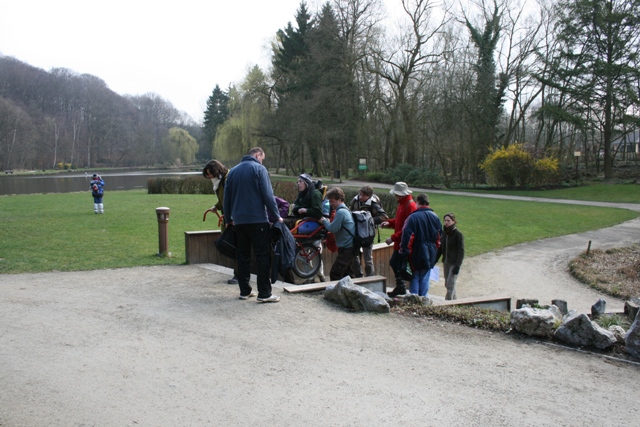 Randonnée sportive avec joëlettes, Louvain-la-Neuve, 2011