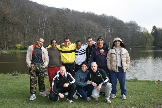 Randonnée sportive avec joëlettes, Louvain-la-Neuve, 2011