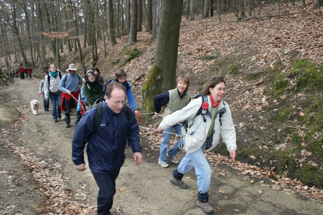 Randonnée sportive avec joëlettes, Louvain-la-Neuve, 2011