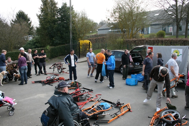 Randonnée sportive avec joëlettes à Bure, 2011