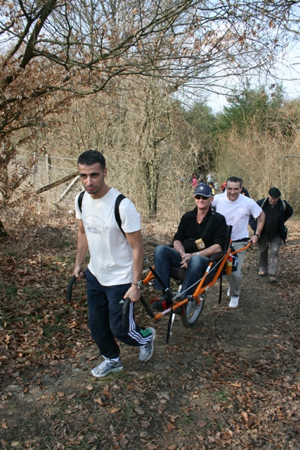 Randonnée sportive avec joëlettes à Bure, 2011