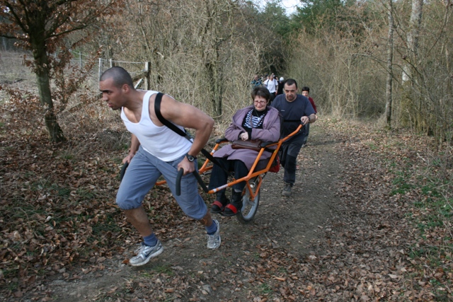 Randonnée sportive avec joëlettes à Bure, 2011