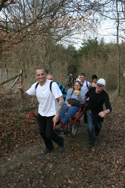 Randonnée sportive avec joëlettes à Bure, 2011