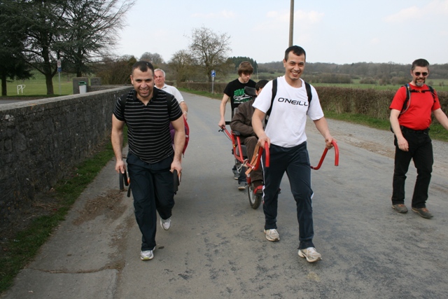 Randonnée sportive avec joëlettes à Bure, 2011