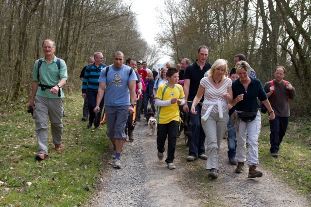 Randonnée sportive avec joëlettes, Bure, 2011