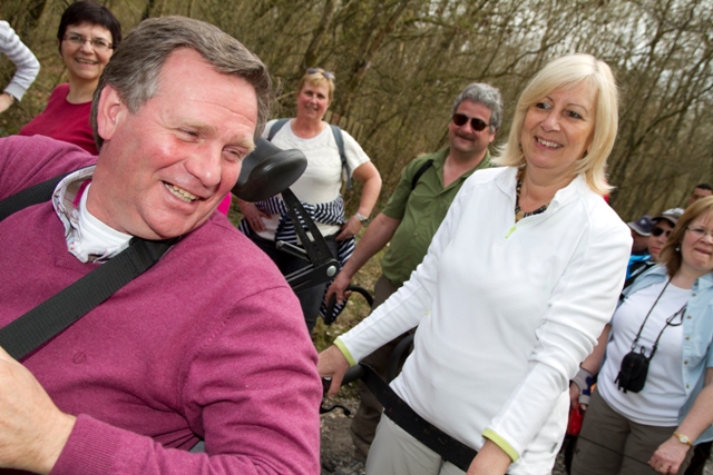 Randonnée sportive avec joëlettes, Bure, 2011