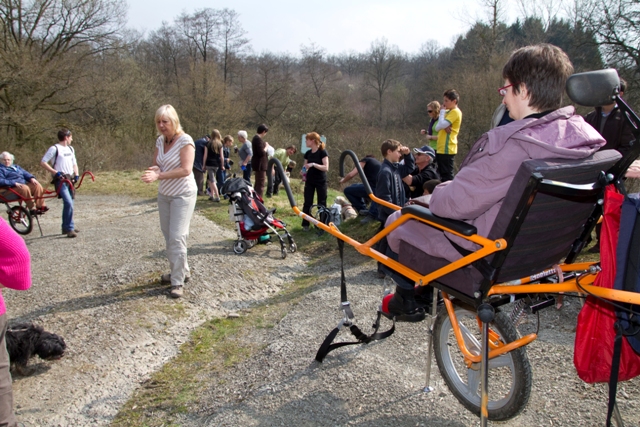 Randonnée sportive avec joëlettes, Bure, 2011