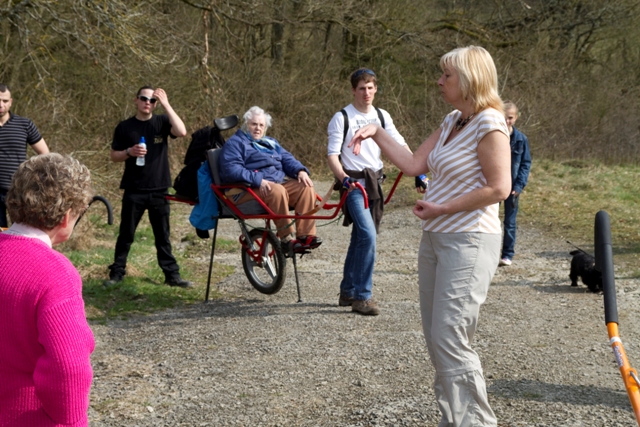 Randonnée sportive avec joëlettes, Bure, 2011