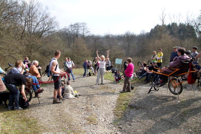 Randonnée sportive avec joëlettes, Bure, 2011