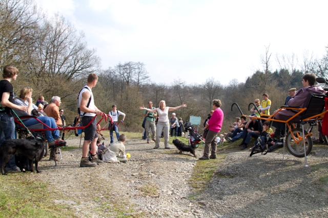 Randonnée sportive avec joëlettes, Bure, 2011