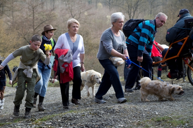 Randonnée sportive avec joëlettes, Bure, 2011