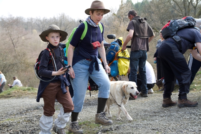 Randonnée sportive avec joëlettes, Bure, 2011