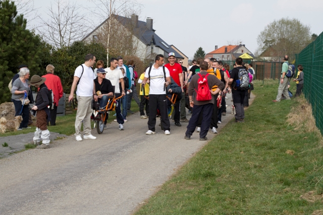 Randonnée sportive avec joëlettes, Bure, 2011