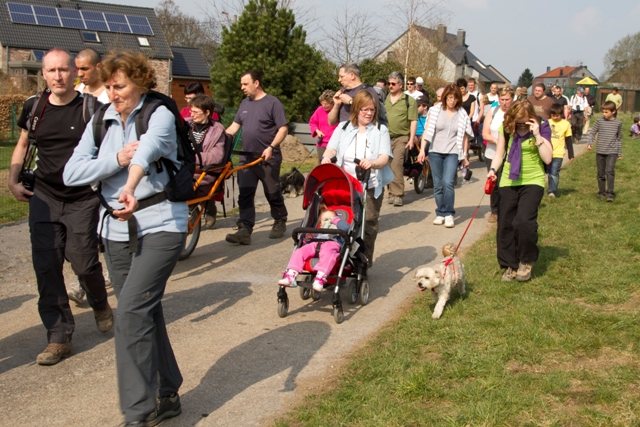 Randonnée sportive avec joëlettes, Bure, 2011