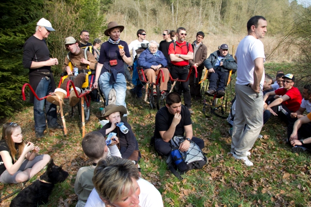 Randonnée sportive avec joëlettes, Bure, 2011