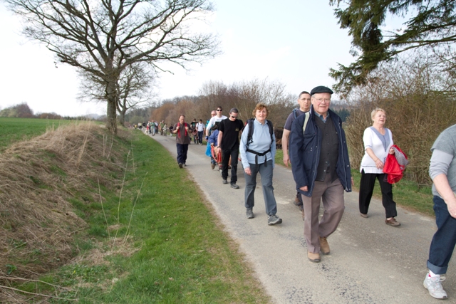 Randonnée sportive avec joëlettes, Bure, 2011