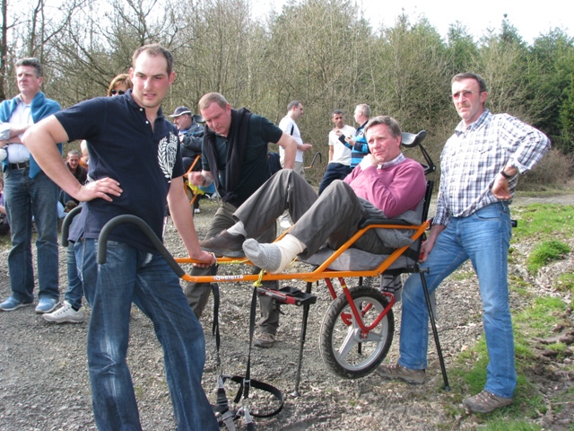 Randonnée sportive avec joëlettes, Bure, 2011