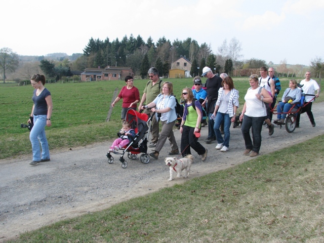 Randonnée sportive avec joëlettes, Bure, 2011