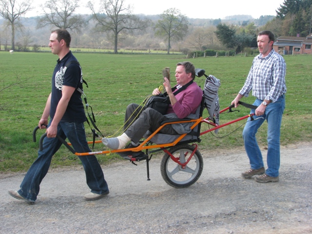 Randonnée sportive avec joëlettes, Bure, 2011