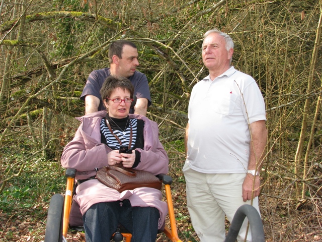 Randonnée sportive avec joëlettes, Bure, 2011