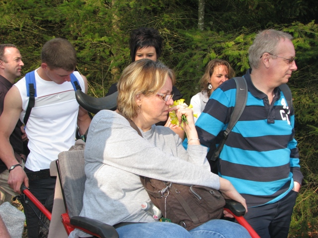 Randonnée sportive avec joëlettes, Bure, 2011