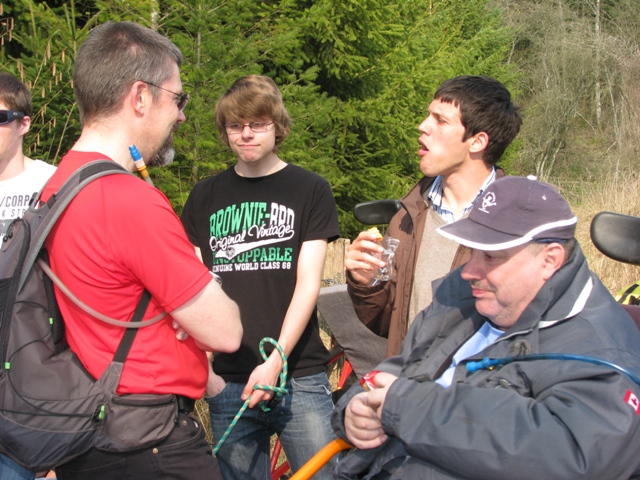 Randonnée sportive avec joëlettes, Bure, 2011